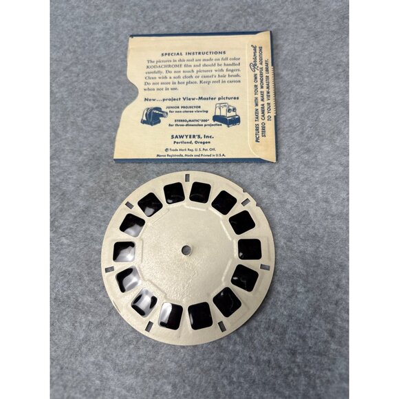 Vintage 1955 View-Master Reel "Woody Woodpecker In The Bill Collector" By Sawyer - Picture 2 of 2